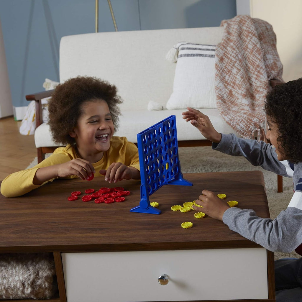 Connect 4 Classic Grid Game – 4-in-a-Row Strategy Board Game for Kids, Family & Game Night Fun
