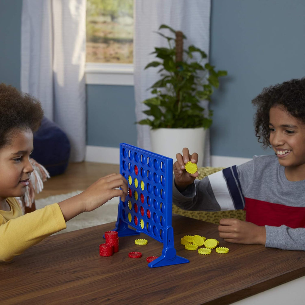 Connect 4 Classic Grid Game – 4-in-a-Row Strategy Board Game for Kids, Family & Game Night Fun