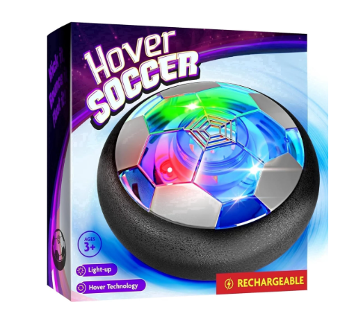 Hover Soccer Light-Up Ball – Floating Air Power Indoor Soccer Game Toy