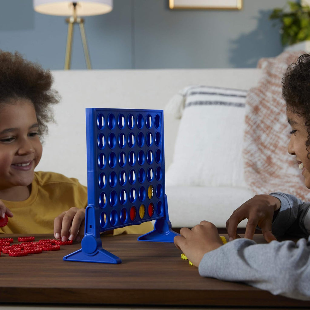 Connect 4 Classic Grid Game – 4-in-a-Row Strategy Board Game for Kids, Family & Game Night Fun