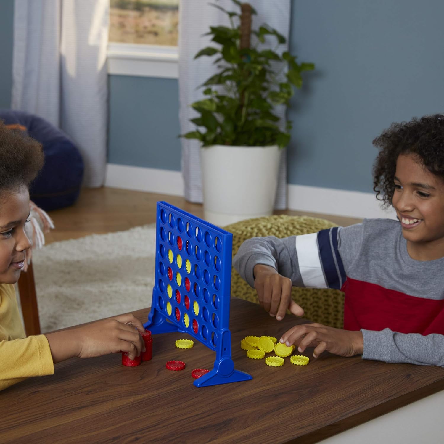 Connect 4 Classic Grid Game – 4-in-a-Row Strategy Board Game for Kids, Family & Game Night Fun