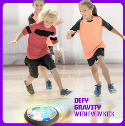 Hover Soccer Light-Up Ball – Floating Air Power Indoor Soccer Game Toy