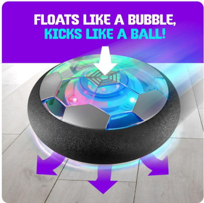 Hover Soccer Light-Up Ball – Floating Air Power Indoor Soccer Game Toy