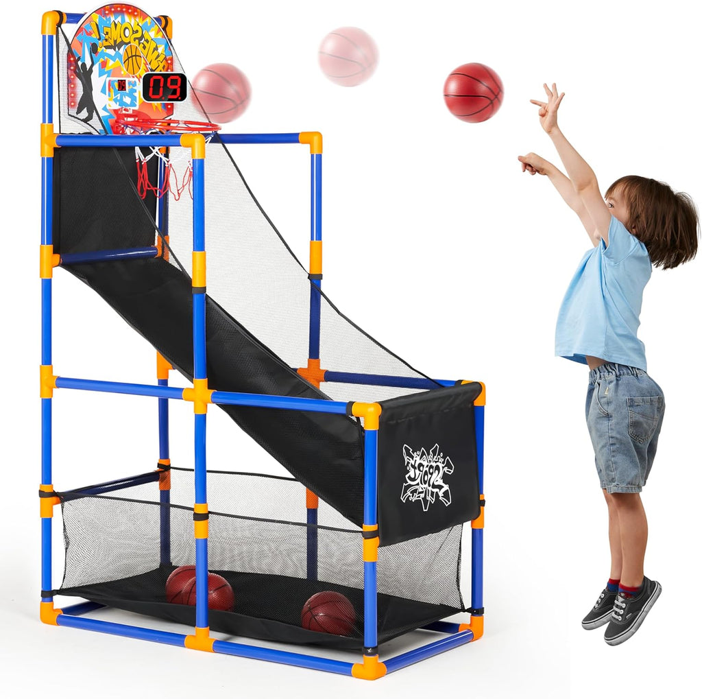LED Lightscore Arcade Basketball Game Set for Kids – Indoor Basketball Hoop Toy