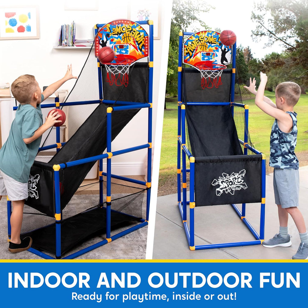 LED Lightscore Arcade Basketball Game Set for Kids – Indoor Basketball Hoop Toy