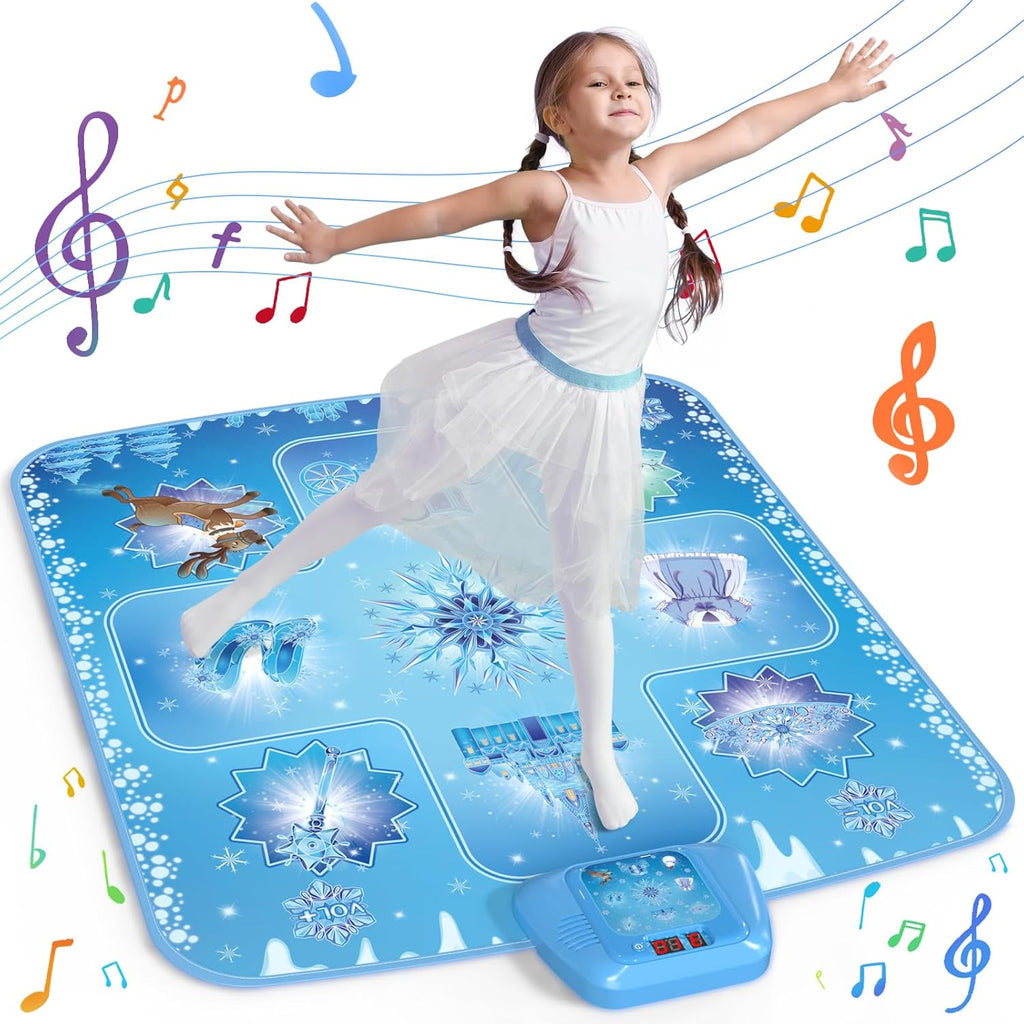 Frozen Dance Mat Rhythm Step Play Mat for Kids – Musical Dancing Game Toy