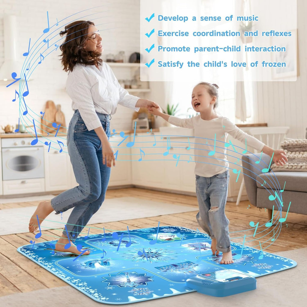 Frozen Dance Mat Rhythm Step Play Mat for Kids – Musical Dancing Game Toy