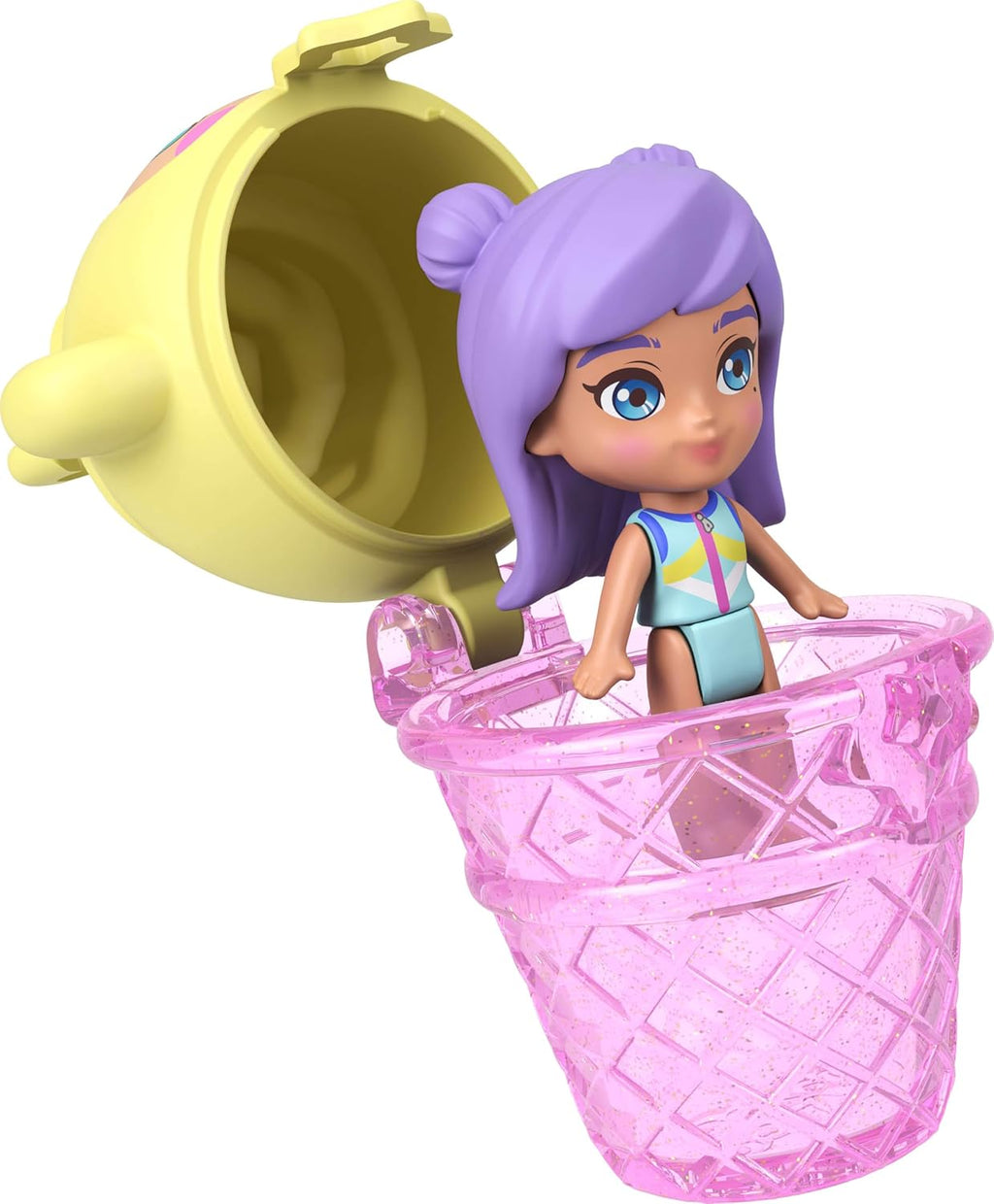 Polly Pocket™ Pineapple Monkey Compact Playset – Mini Dolls & Portable Surprise Adventure Set