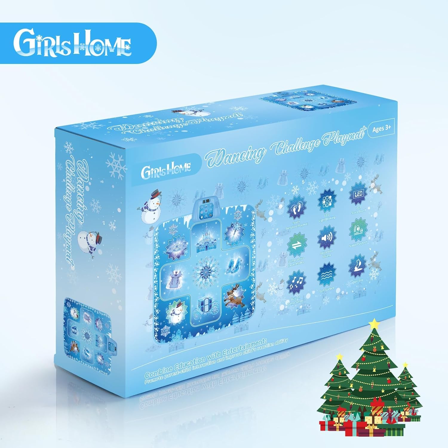 Frozen Dance Mat Rhythm Step Play Mat for Kids – Musical Dancing Game Toy