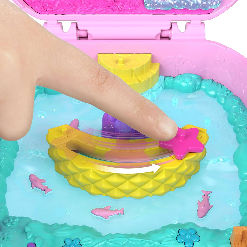Polly Pocket™ Pineapple Monkey Compact Playset – Mini Dolls & Portable Surprise Adventure Set