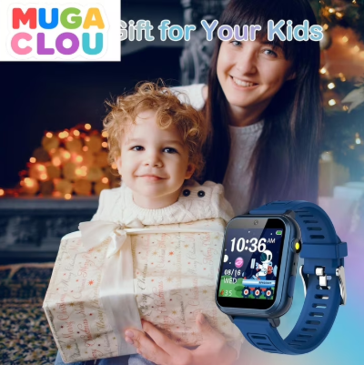 Kids Smart Watch with 24 Puzzle Games, HD Touch Screen, Camera, Music Player, Pedometer, Alarm Clock & Flashlight