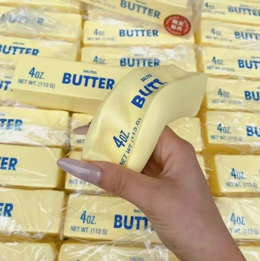 Butter Stick Squishy Fidget Toy – Soft Slow Rising Stress Relief Sensory Toy for Kids & Adults