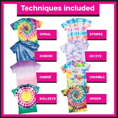 One-Step Tie-Dye Party Kit – Easy DIY Tie Dye Craft Set for Kids