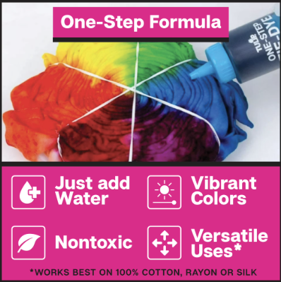 One-Step Tie-Dye Party Kit – Easy DIY Tie Dye Craft Set for Kids