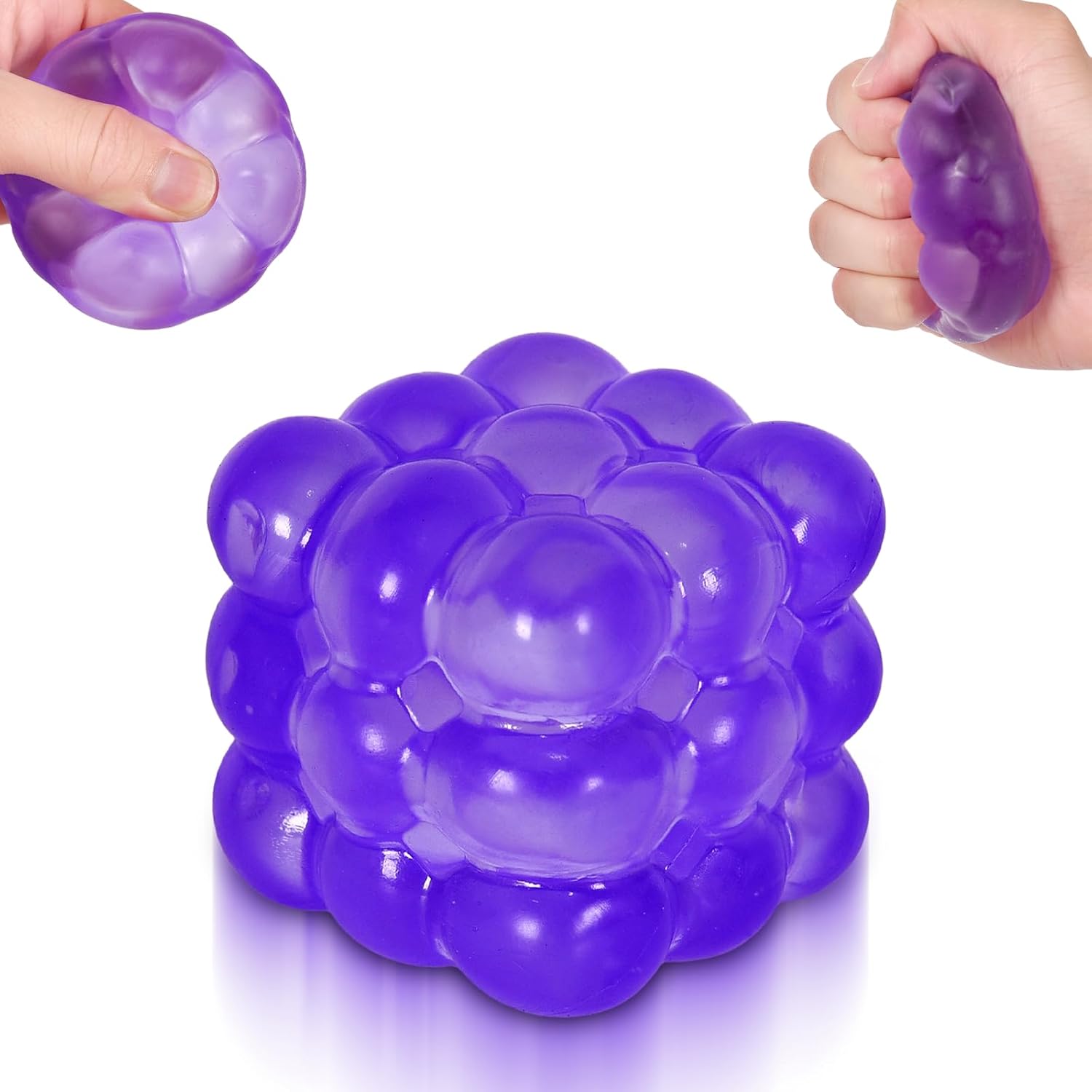 Ice Cube Squishy Fidget Toy – Soft Slow Rising Stress Relief Sensory Squeeze Toy for Kids & Adults