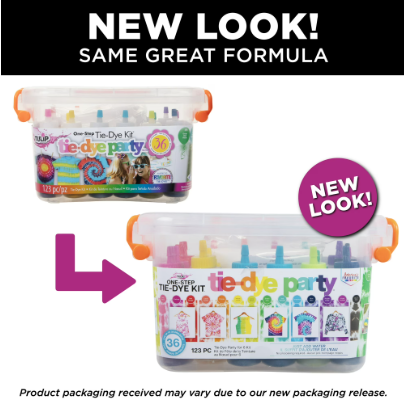 One-Step Tie-Dye Party Kit – Easy DIY Tie Dye Craft Set for Kids