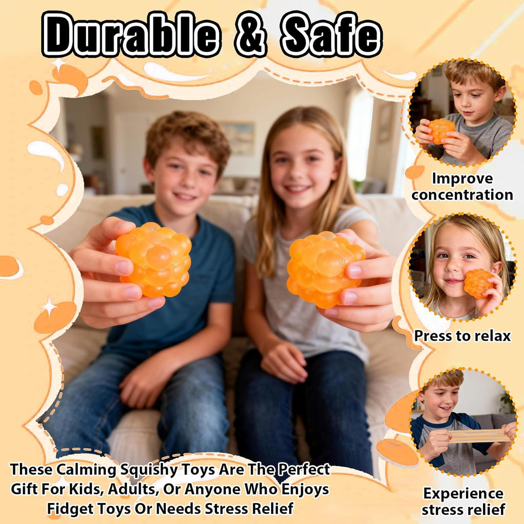 Ice Cube Squishy Fidget Toy – Soft Slow Rising Stress Relief Sensory Squeeze Toy for Kids & Adults