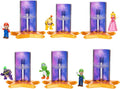The Super Mario Galaxy Movie™ 1.5” Mini Figures 6-Pack – Collectible Action Figures with Star Launcher Accessory Set