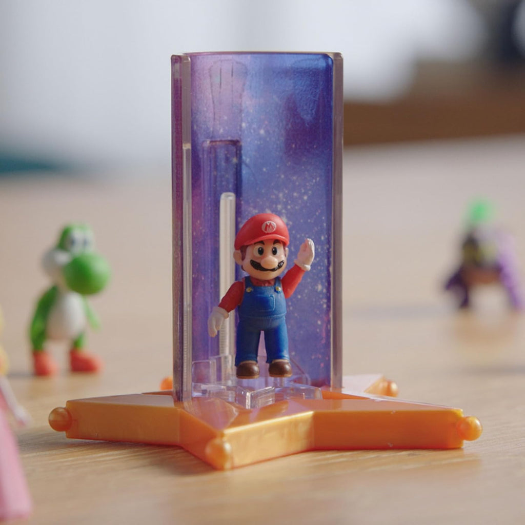 The Super Mario Galaxy Movie™ 1.5” Mini Figures 6-Pack – Collectible Action Figures with Star Launcher Accessory Set
