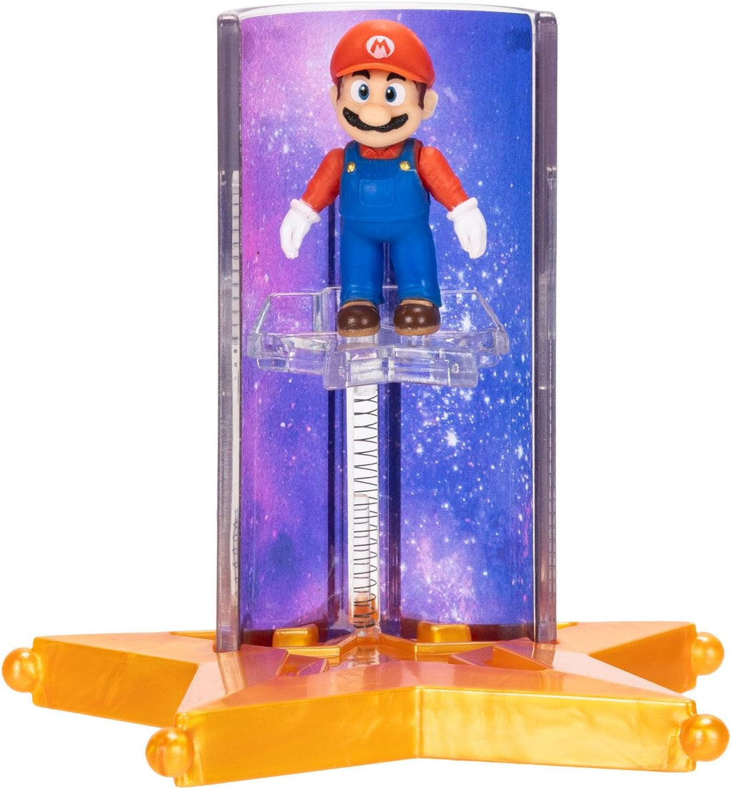 The Super Mario Galaxy Movie™ 1.5” Mini Figures 6-Pack – Collectible Action Figures with Star Launcher Accessory Set