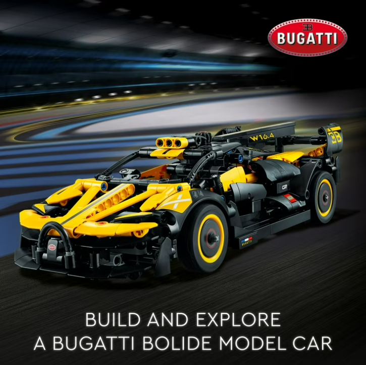 LEGO Technic Bugatti Bolide Race Car Model Building Set – Collectible Engineering Toy for Kids & Adults