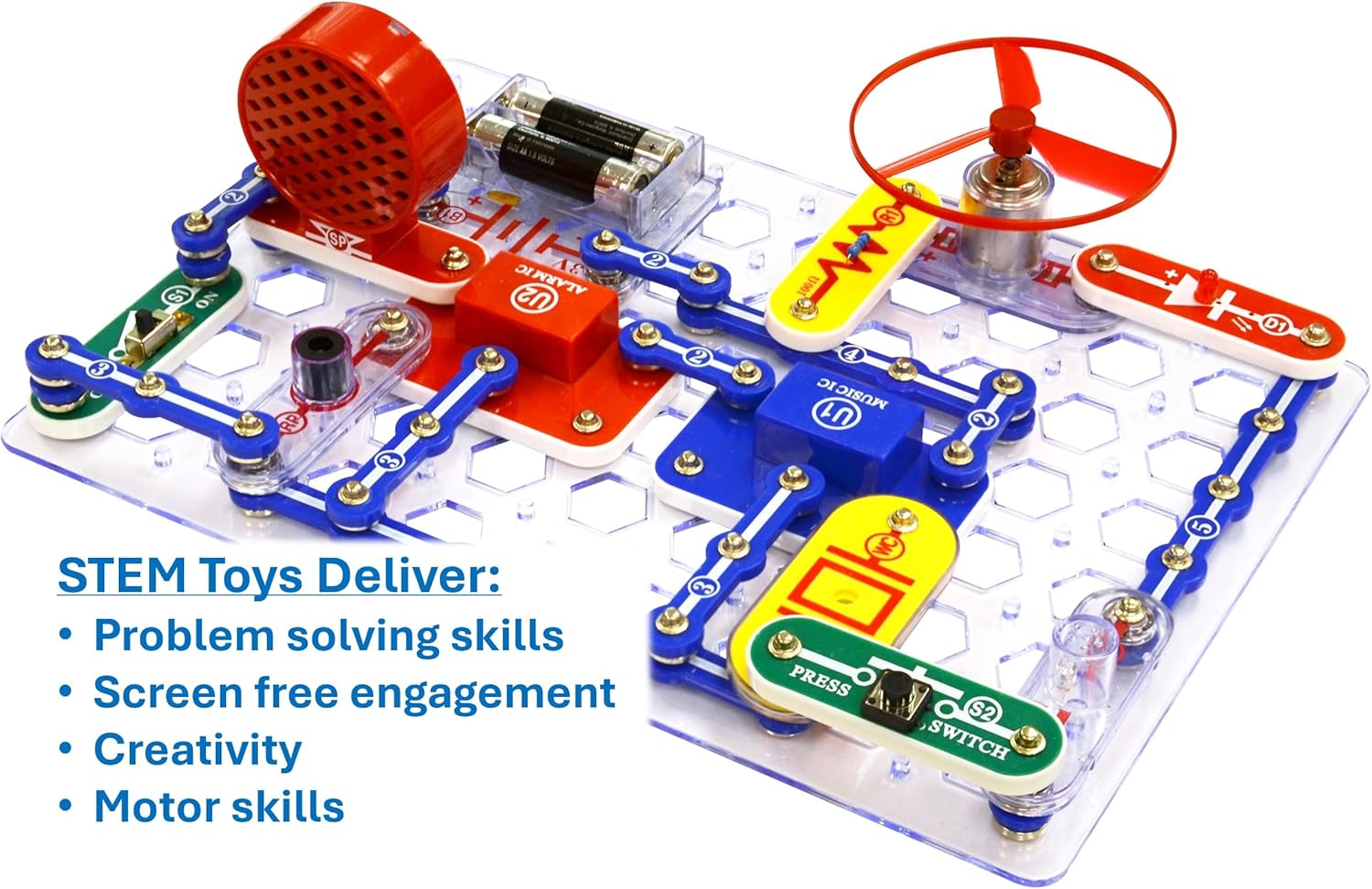 Electronics Exploration Kit – 100+ STEM Projects Science & Circuit Learning Set for Kids