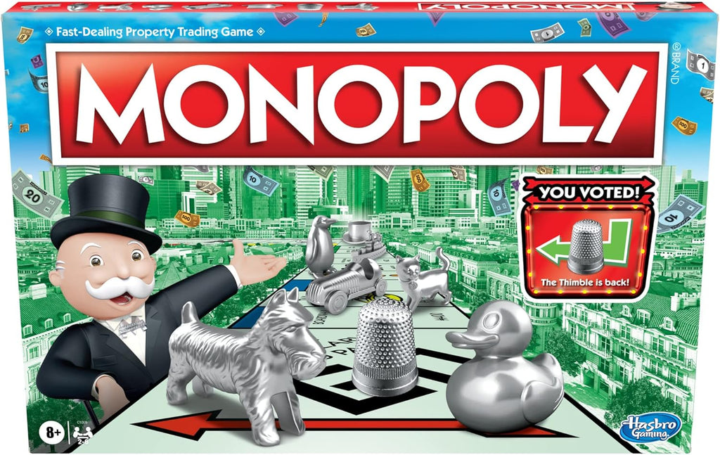 Monopoly® Classic Board Game – Family Strategy Property Trading Game for Kids & Adults
