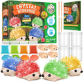 Crystal Growing Kit for Kids – 4 Vibrant Hedgehogs Science STEM Crystal Growth Experiment Set