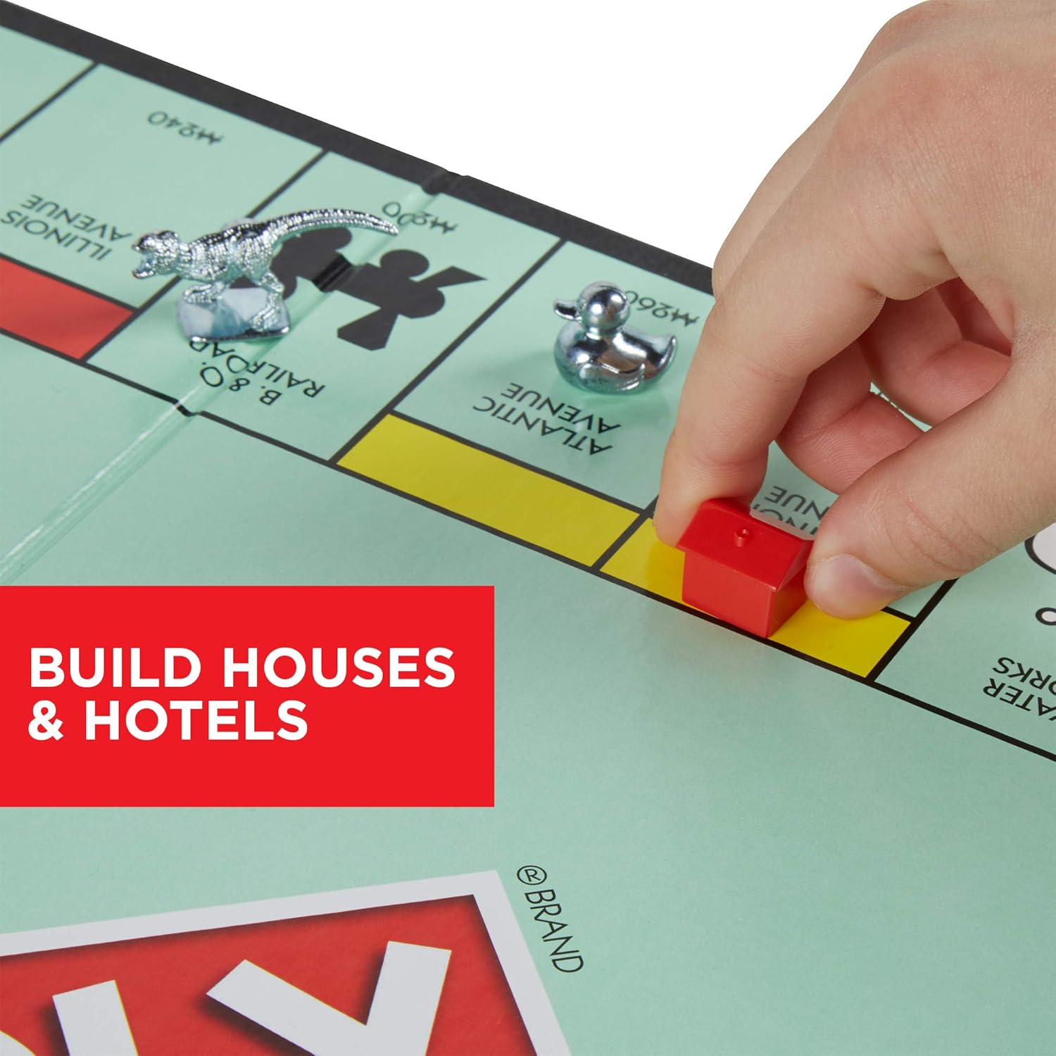 Monopoly® Classic Board Game – Family Strategy Property Trading Game for Kids & Adults