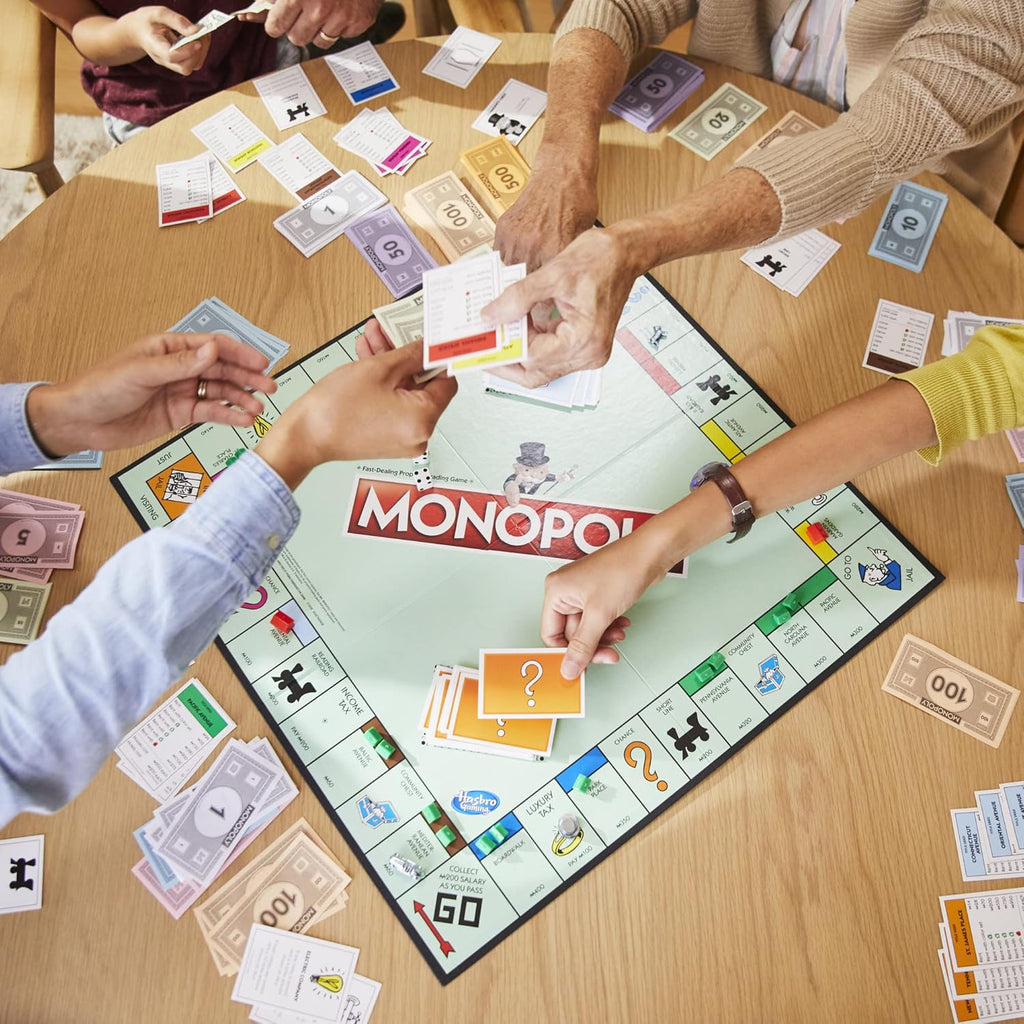 Monopoly® Classic Board Game – Family Strategy Property Trading Game for Kids & Adults