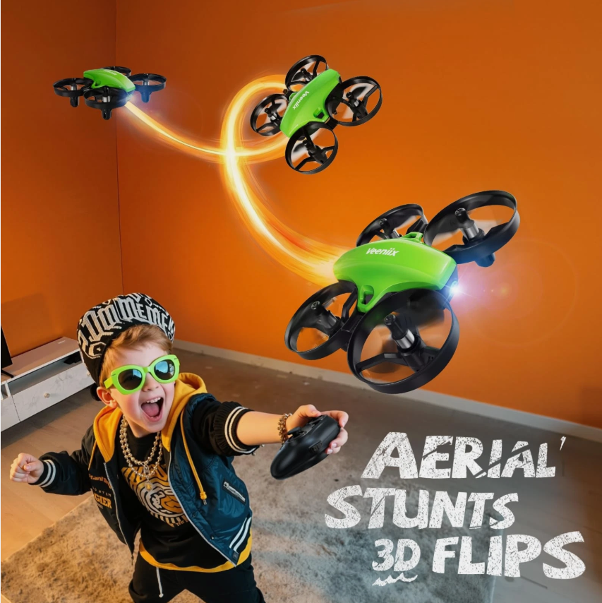 V995 Mini Drone for Kids & Beginners – Indoor/Outdoor Quadcopter with 3D Flips & 360° Rotation