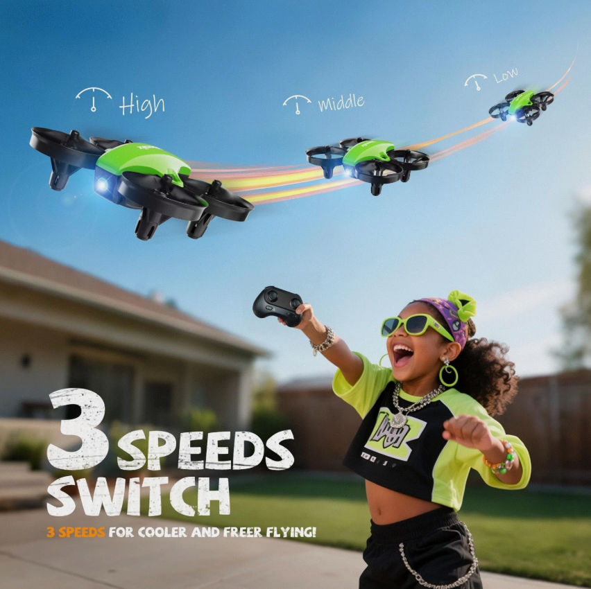 V995 Mini Drone for Kids & Beginners – Indoor/Outdoor Quadcopter with 3D Flips & 360° Rotation
