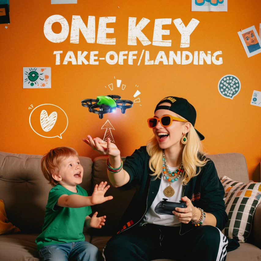 V995 Mini Drone for Kids & Beginners – Indoor/Outdoor Quadcopter with 3D Flips & 360° Rotation