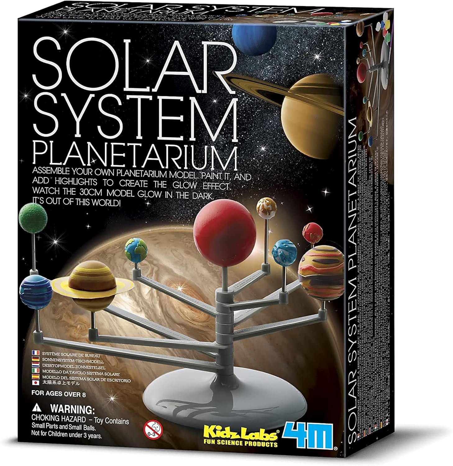 Solar System Planetarium DIY STEM Kit – Glow-in-the-Dark Astronomy Planet Model for Kids