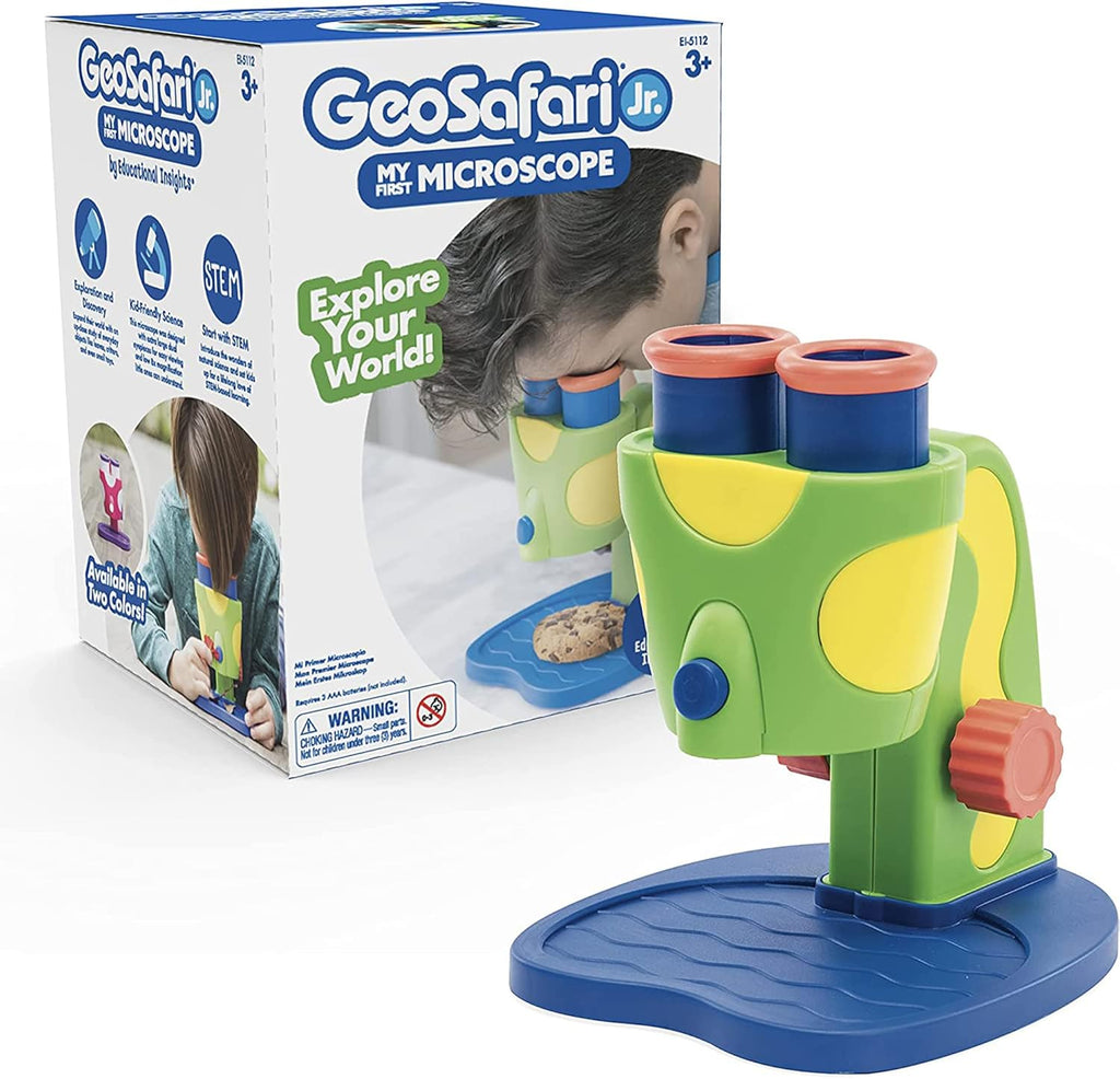 Kids Science Microscope Kit with Prepared Slides - Educational STEM Learning Toy
