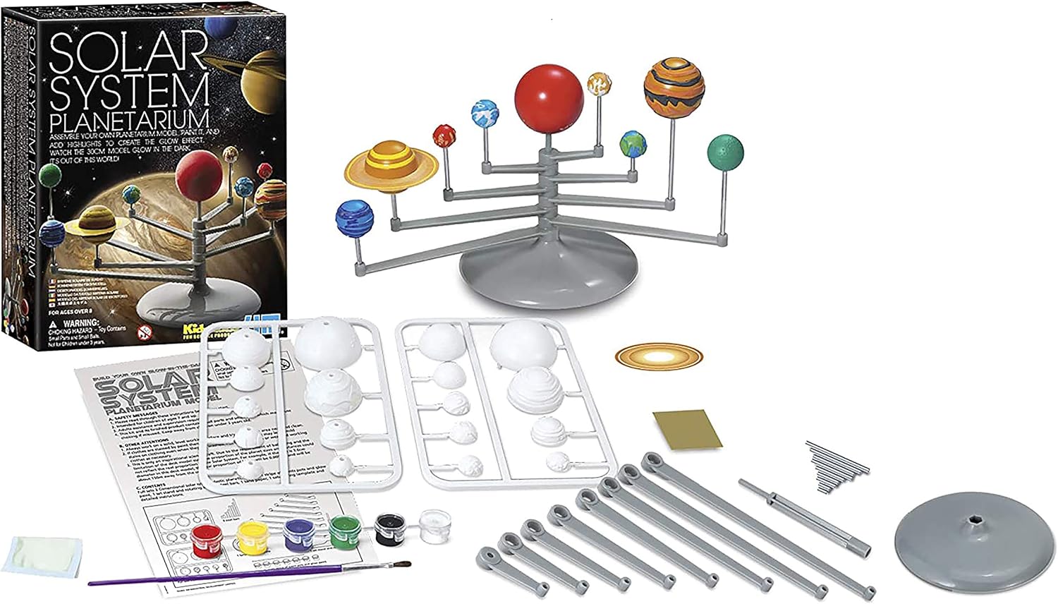 Solar System Planetarium DIY STEM Kit – Glow-in-the-Dark Astronomy Planet Model for Kids