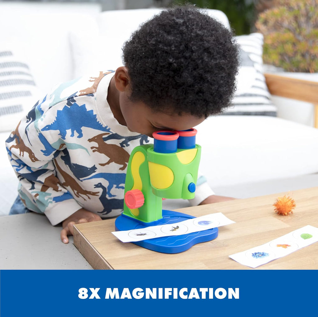 Kids Science Microscope Kit with Prepared Slides - Educational STEM Learning Toy