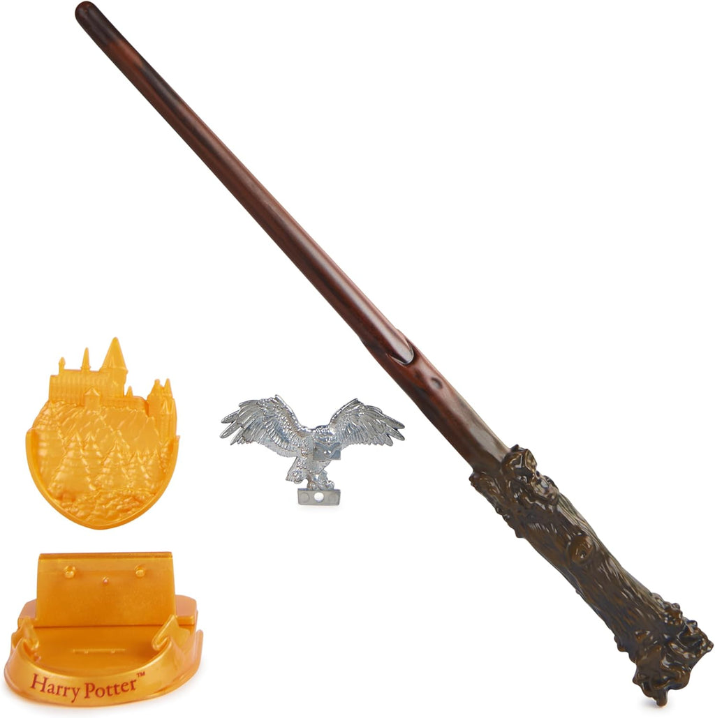 Harry Potter 12-Inch Magical Collector Wand Set – Premium Wand with Display Stand & Die-Cast Icon