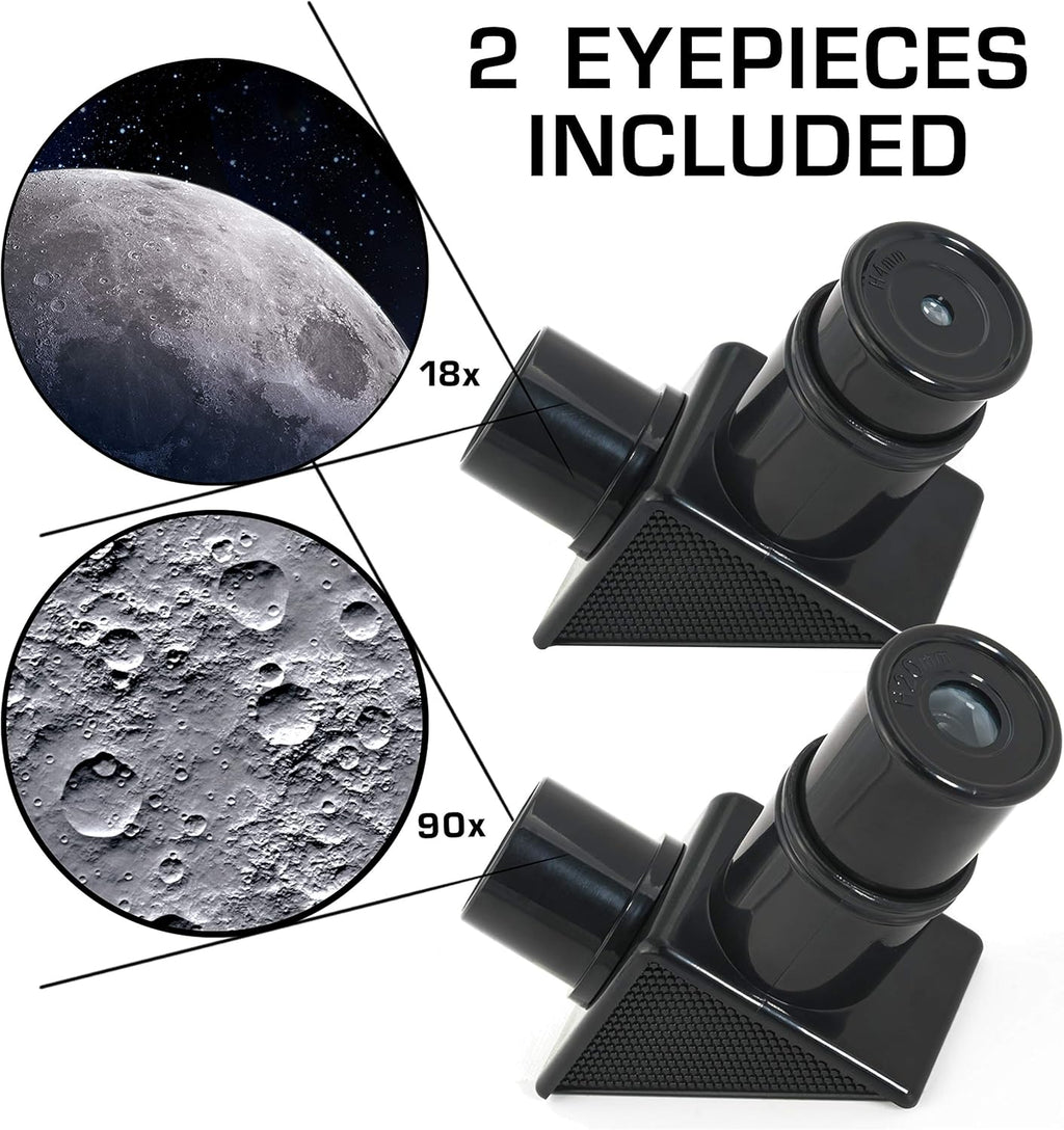 NASA Lunar Telescope for Kids – 90x Magnification Astronomy STEM Learning Toy