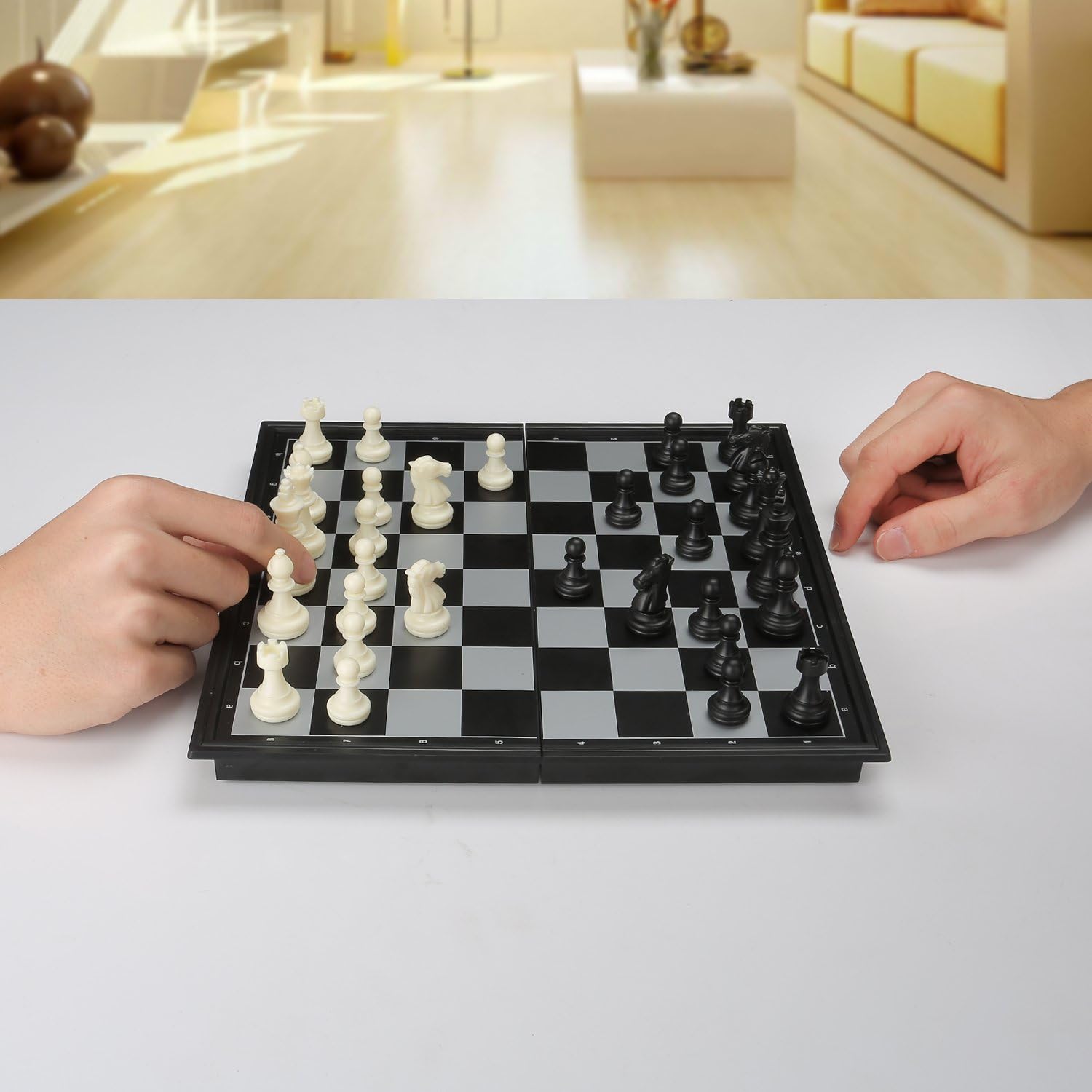 Magnetic Travel Chess Set 9.84" – Portable Folding Chess Board Game for Kids