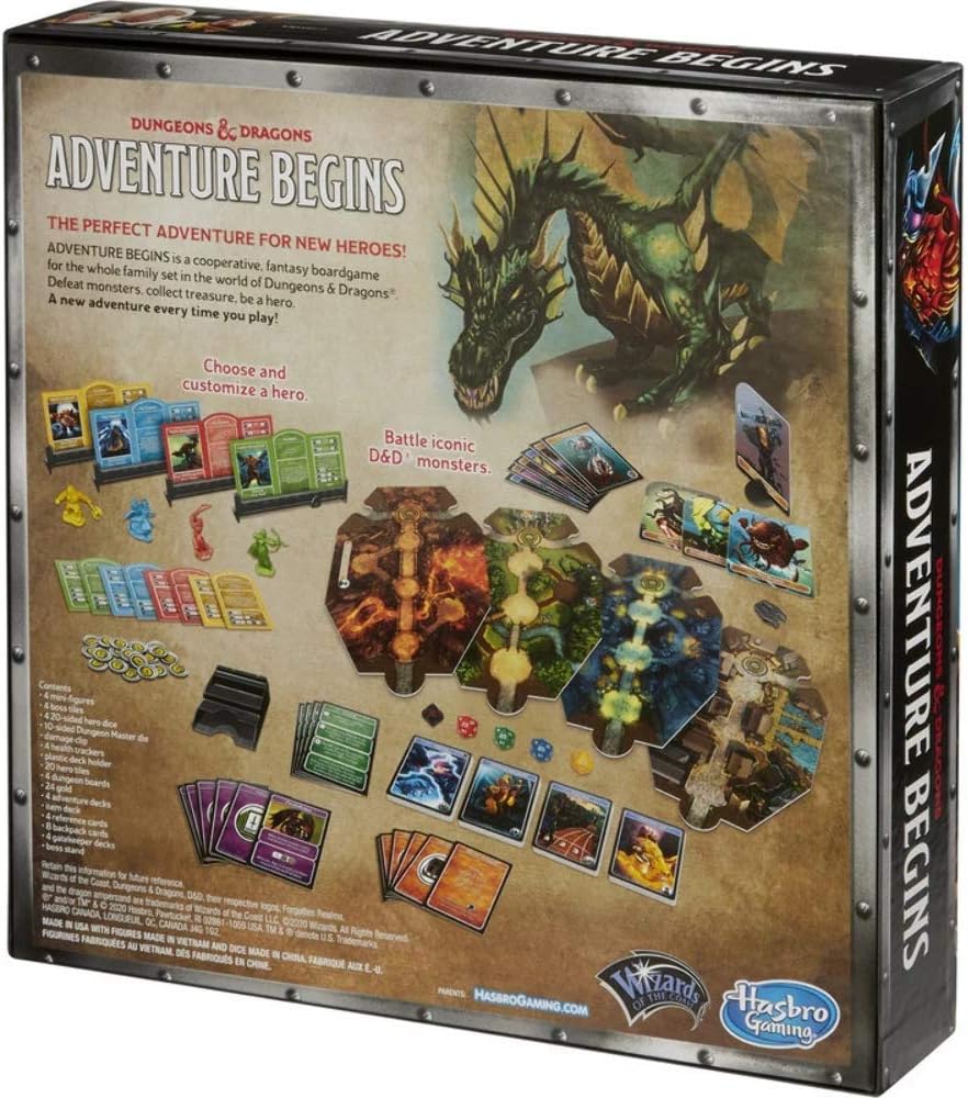 Dungeons & Dragons Adventure Begins – Cooperative Fantasy Board Game for Family Game Night