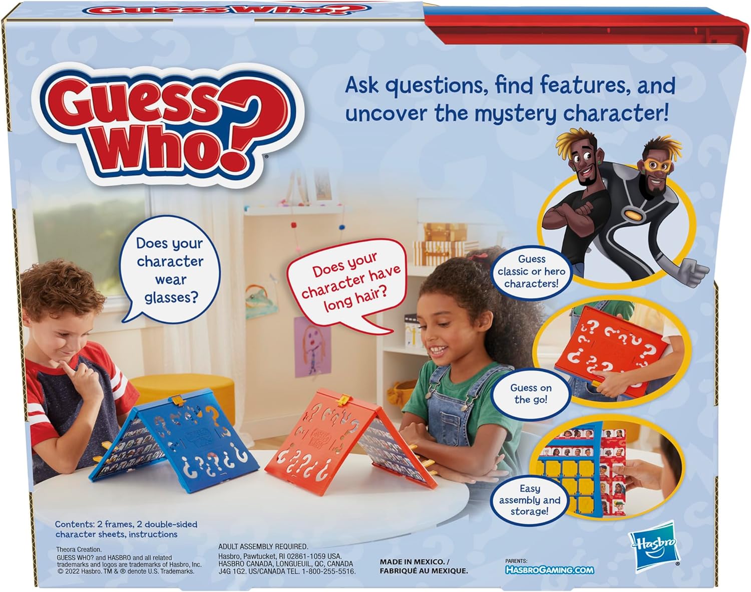 Guess Who? The Original Guessing Game – Classic Mystery Family Board Game