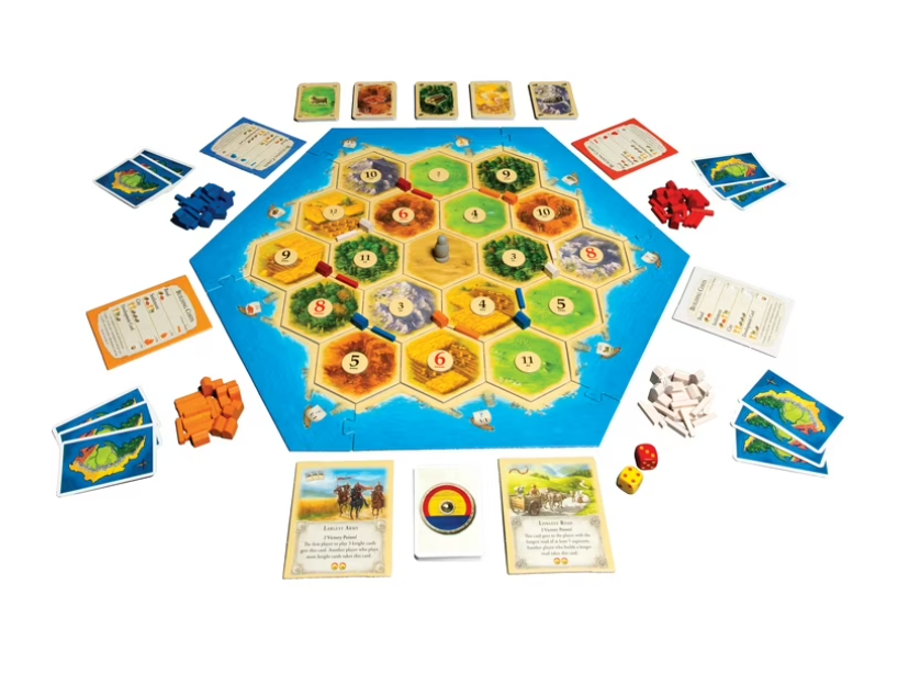 CATAN 5th Edition Family Strategy Board Game – Trade, Build & Settle Adventure Game