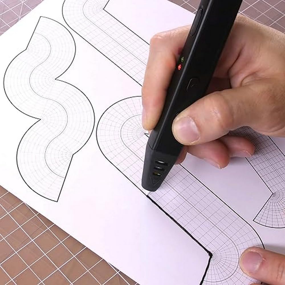 Super 3D Printing Pen – Compatible with 1.75mm ABS & PLA Filament for Creative Drawing & Modeling