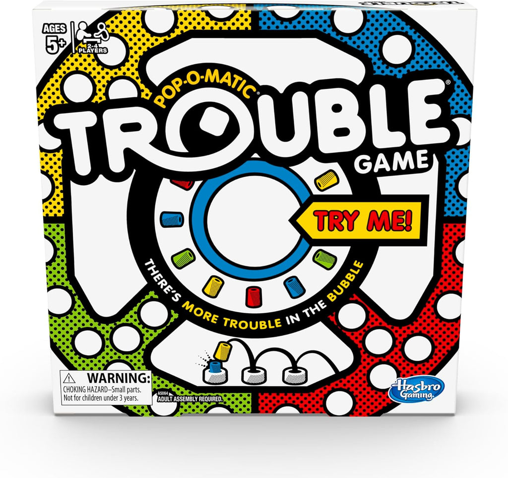 Trouble Board Game – Classic Pop-O-Matic Family Game for Kids