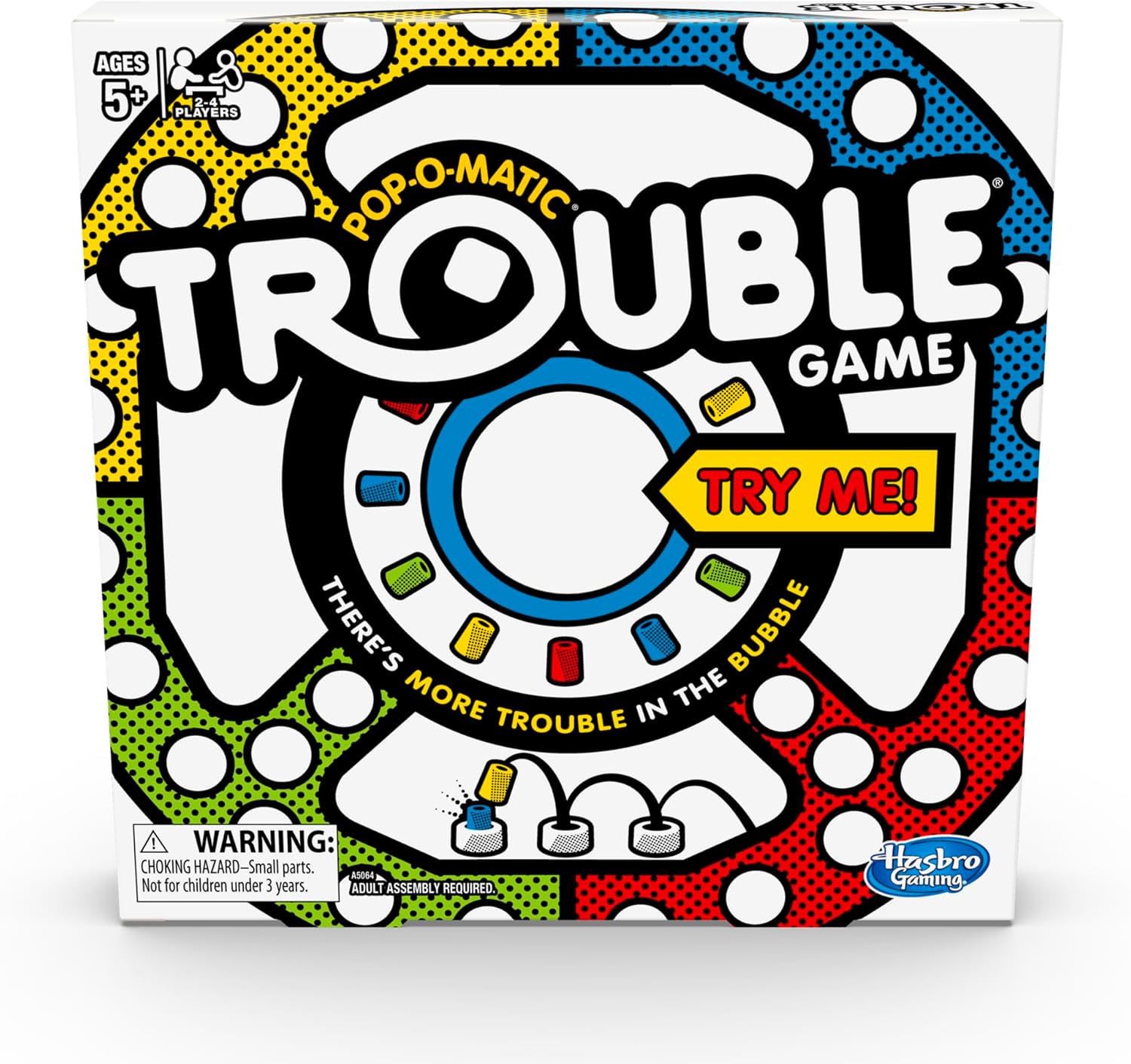Trouble Board Game – Classic Pop-O-Matic Family Game for Kids