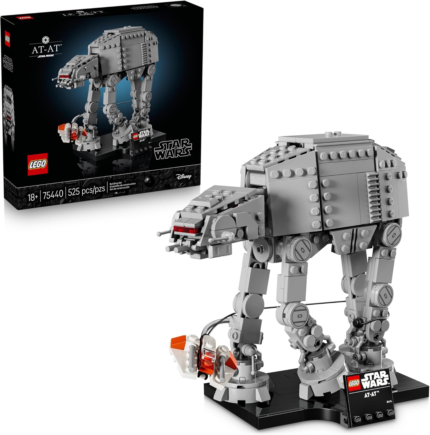 LEGO Star Wars AT-AT Walker 75440 Building Set – 525-Piece Collectible Starship Collection Model
