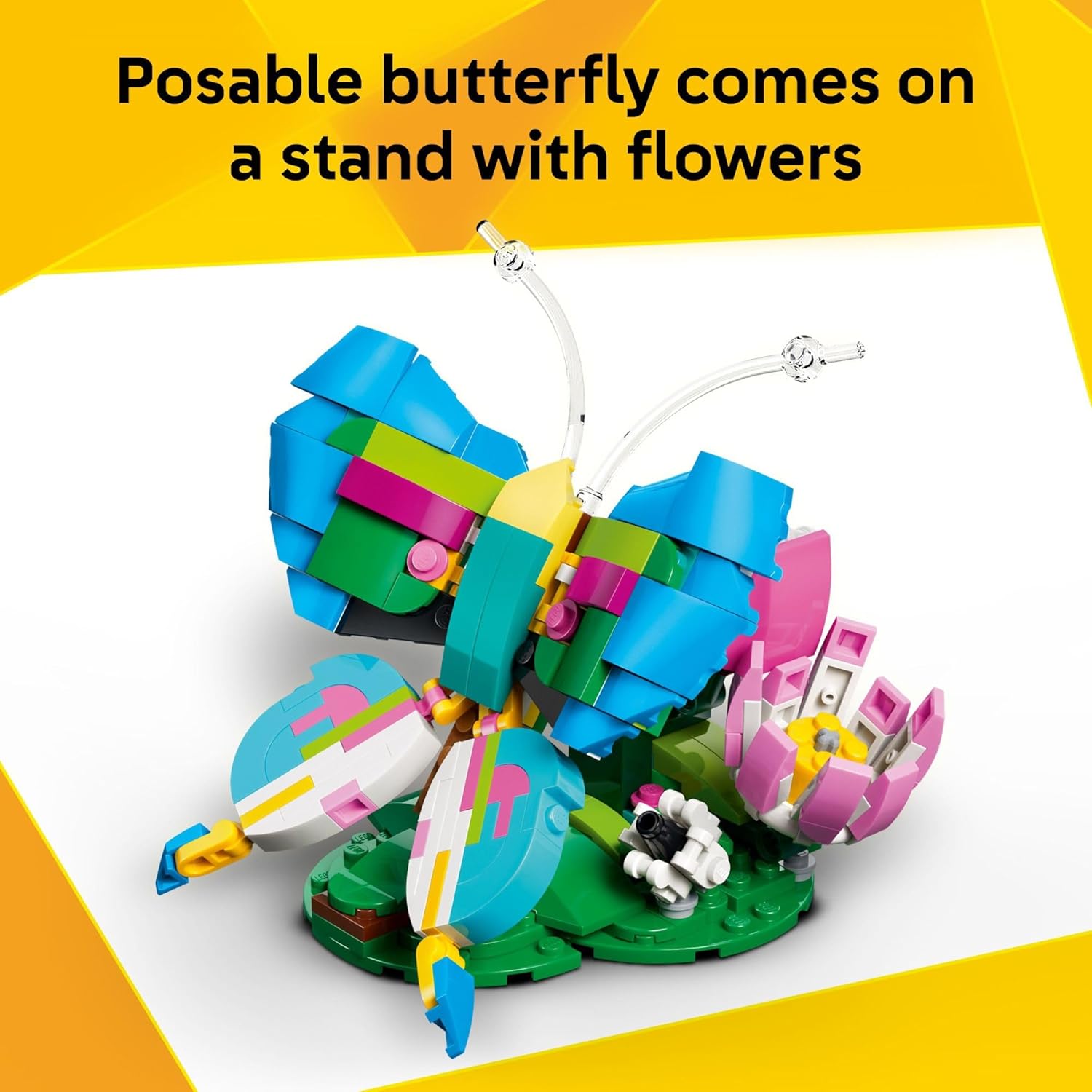 LEGO Creator 3-in-1 Wild Animals – Colorful Hummingbird Building Toy Set