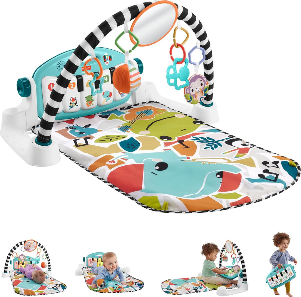 Glow & Grow Kick & Play Piano Gym for Babies – Interactive Musical Learning Playmat with Lights & Toys