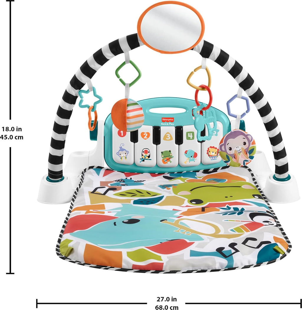 Glow & Grow Kick & Play Piano Gym for Babies – Interactive Musical Learning Playmat with Lights & Toys